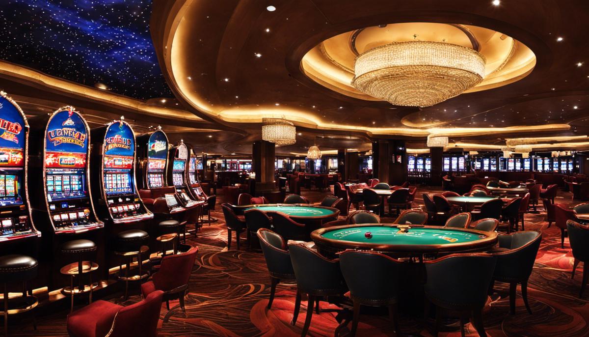 Imagen del Casino Winchile, mostrando sus instalaciones y un ambiente de juego excitante.