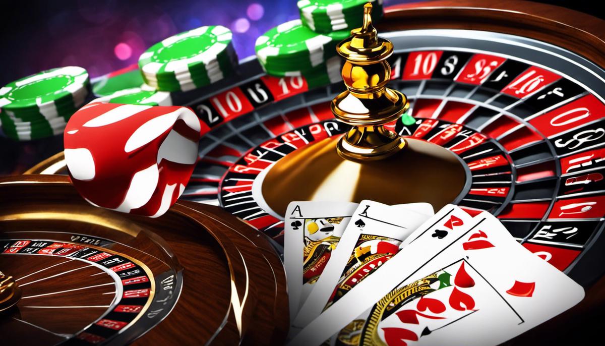Diversas fichas de casino con el texto 'Bonos sin Depósito' en fondo oscuro