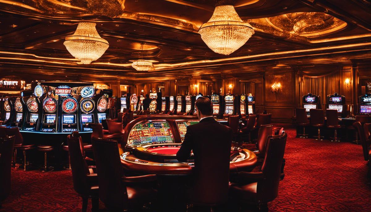 Image of a person playing in a crypto casino
