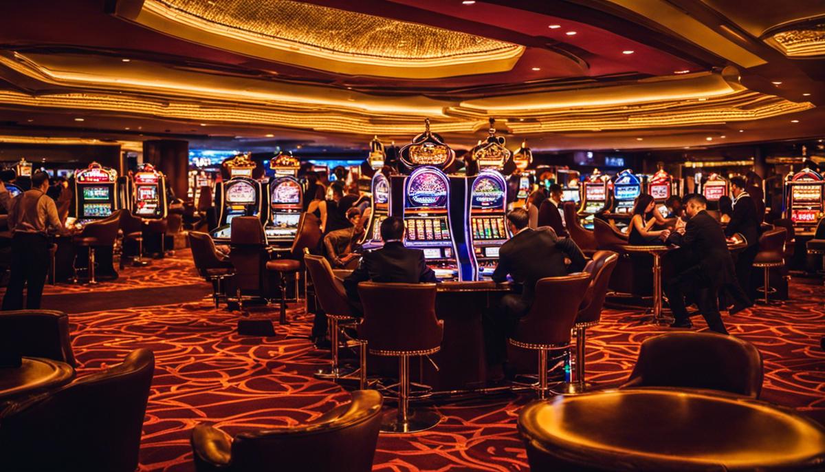 Image of people playing at a cryptocurrency casino in Chile