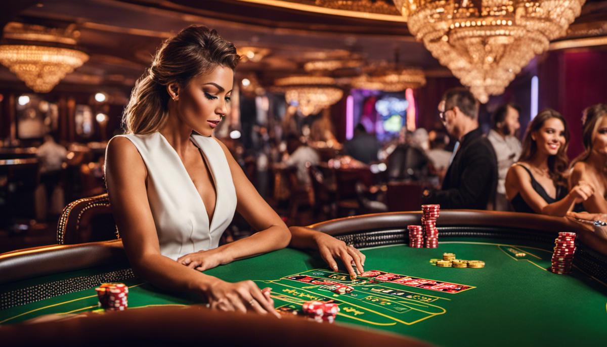 Image of people playing at cryptocurrency casinos