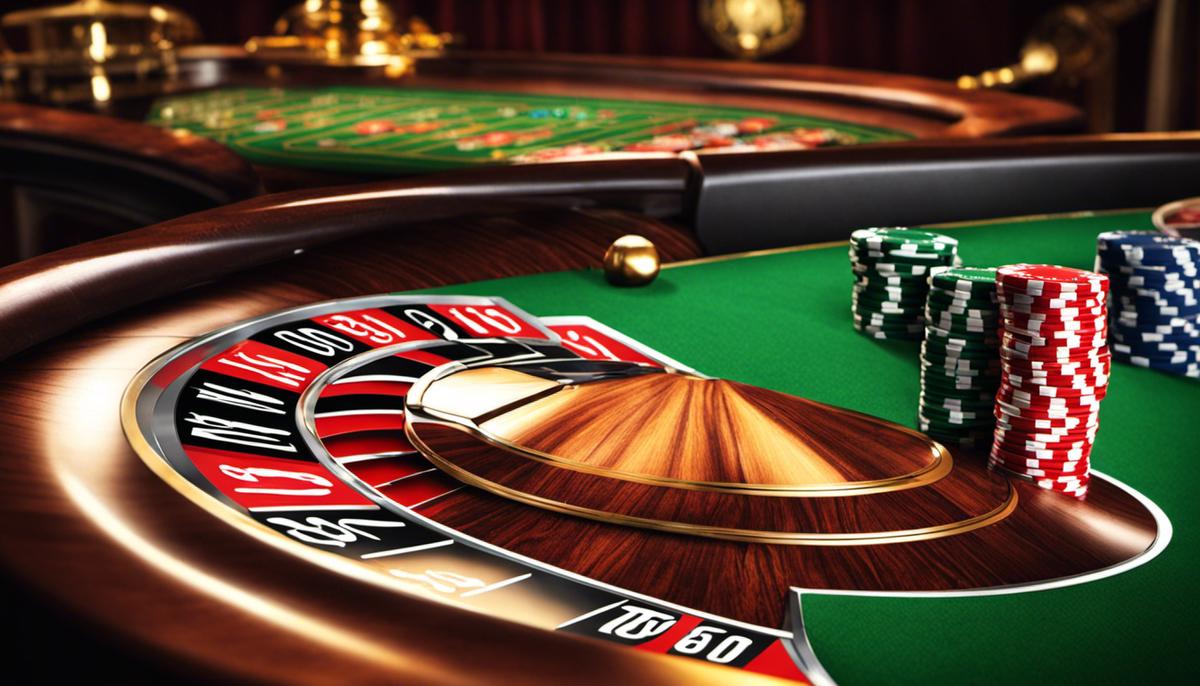 Imagen de regulaciones de juego en Chile, mostrando una ruleta y fichas de casino