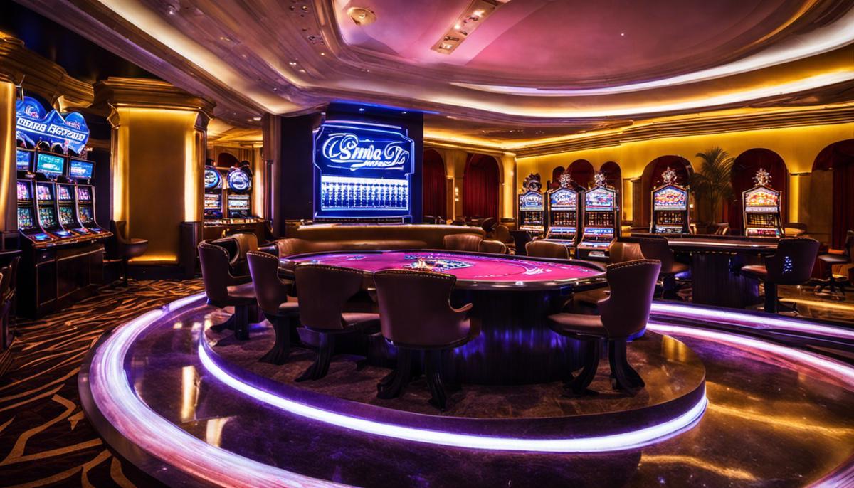 Imagen de un casino en Chile que ha adoptado la tecnología de Ripple, mostrando la eficiencia y seguridad ofrecida por esta criptomoneda en las transacciones de juegos de azar.