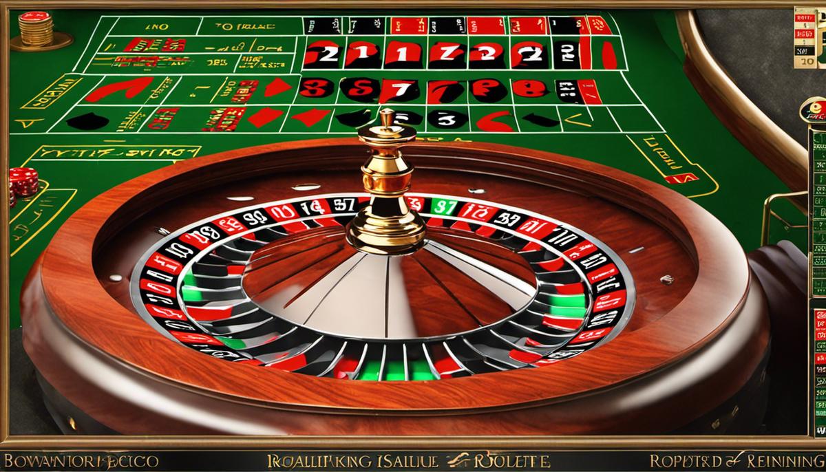Image depicting various betting options in roulette.