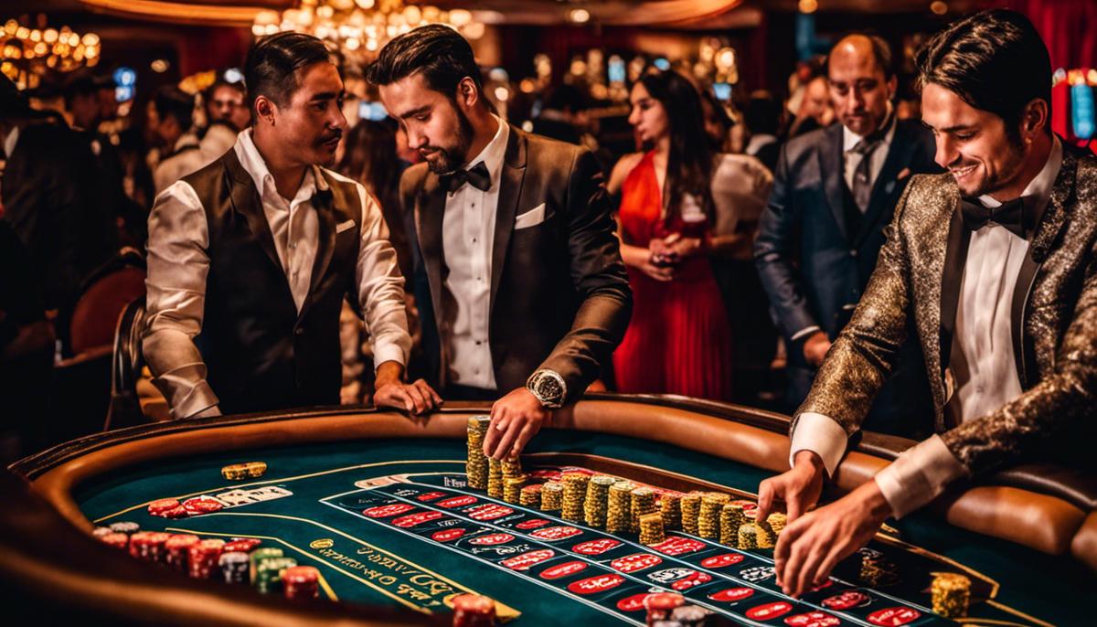 Imagen de jugadores en un torneo de casino de criptomonedas en Chile